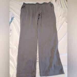 D & Co, work out/ lounge pants. Pull on grey cotton, velour Size  XL